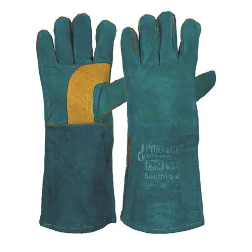 Pro Choice LGW16E Pyromate® South Paw® Left Hand Pair -green & Gold Kevlar® Glove Green