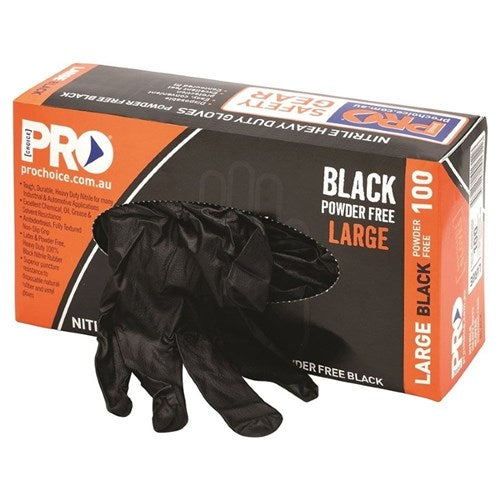 Pro Choice MDNPFHD Nitrile Powder Free Heavy Duty Gloves – 100 Pack