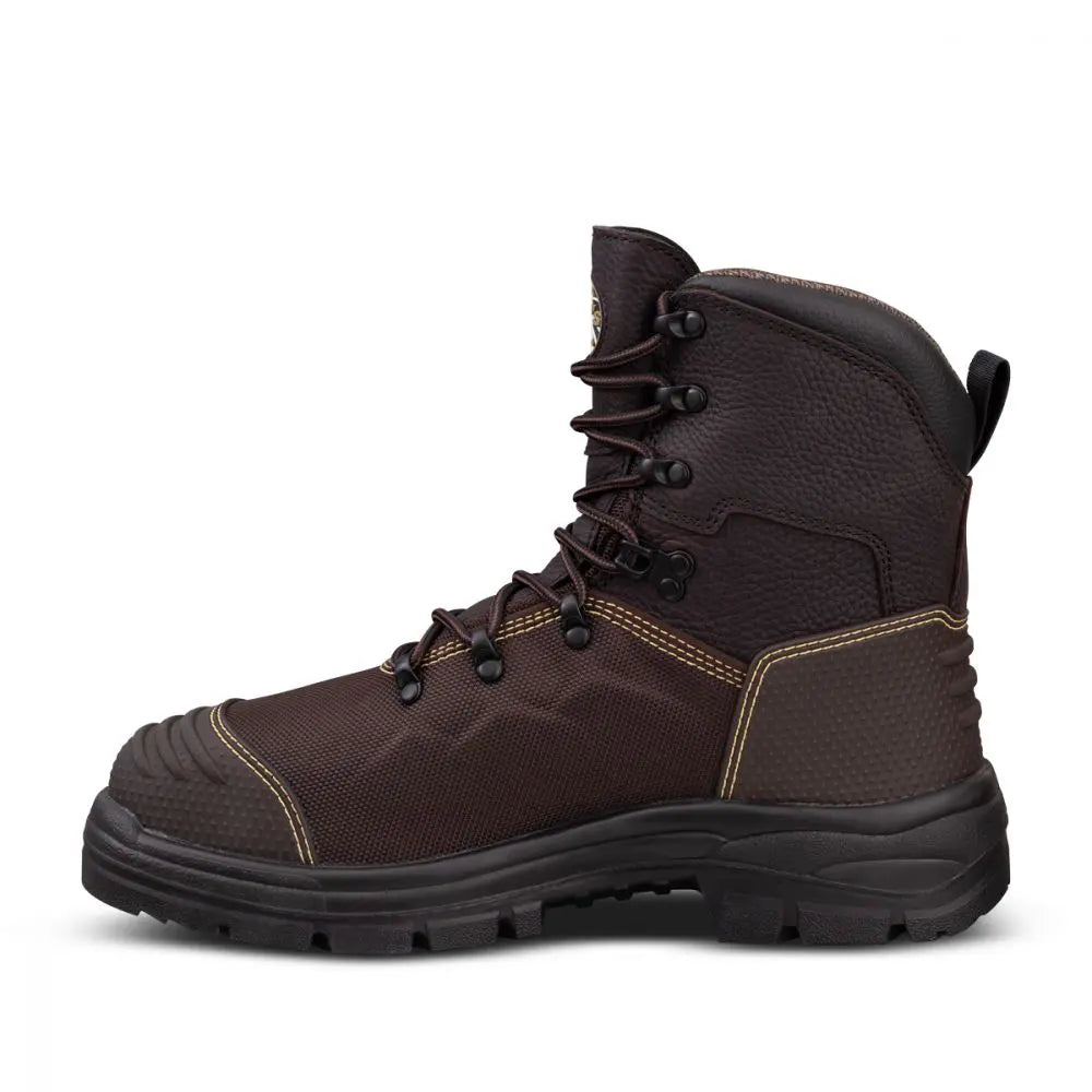 Oliver 65-490 Brown 150MM Lace Up Waterproof Safety Boot With Penetration Protection