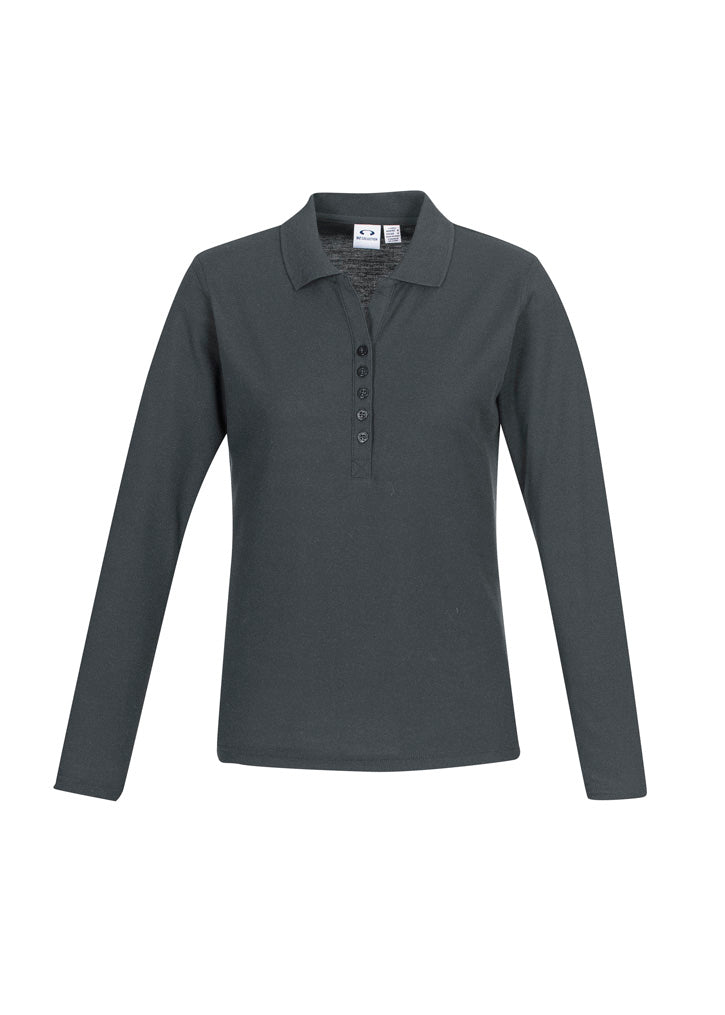Biz Collection P400LL Crew Ladies L/S Polo