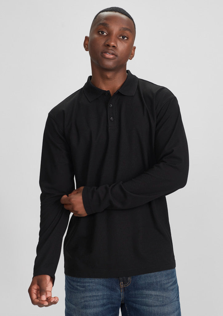 Biz Collection P400ML Crew Men's L/S Polo