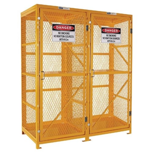 Pratt Safety PSGC16F Forklift Storage Cage. 2 Storage Levels Up To 16 Forklift Cylinders