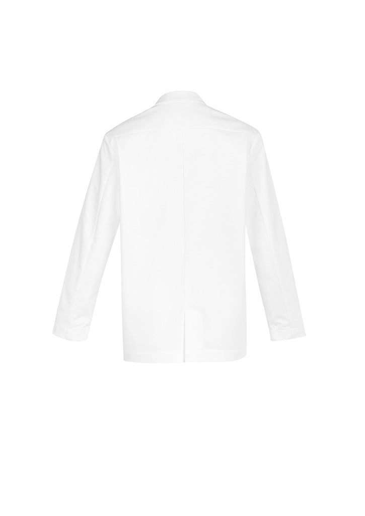 Biz care CC144MC Hope Men's Cropped Lab Coat-White