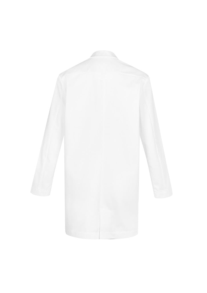 Biz care CC144ML Hope Men's Long Line Lab Coat-White