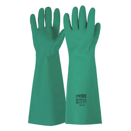 Pro Choice RNU22 45cm Green Nitrile Gauntlet Gloves