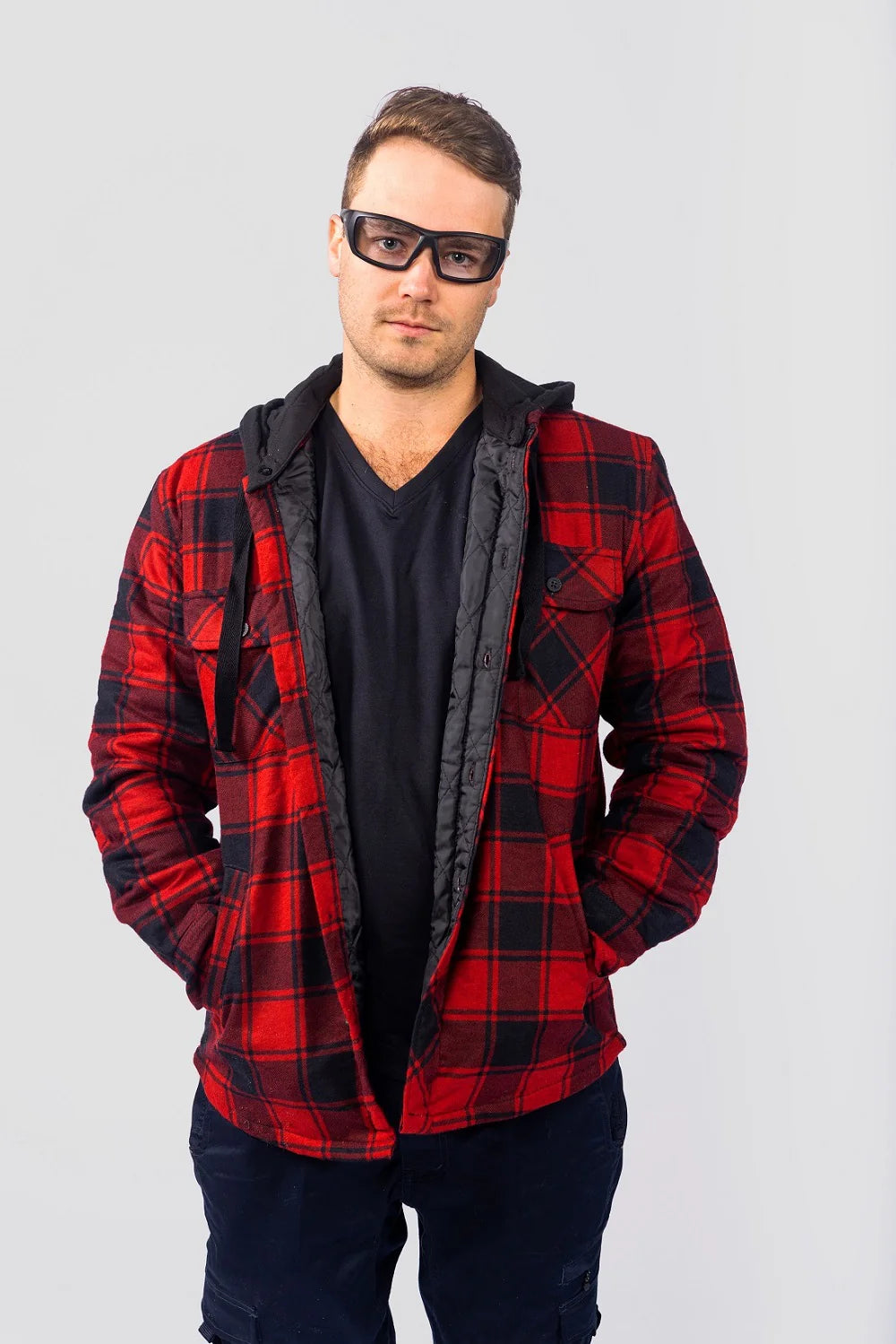 Ugly Fish RSPH6002 MBL.C/SM Chisel Photochromic Safety Glasses-Matt Black Frame/Smoke Photochromic Lens