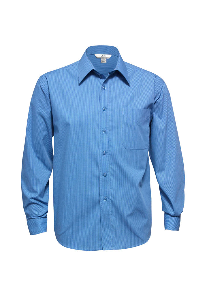 Biz Collection SH816 Men's Micro Check Long Sleeve Shirt