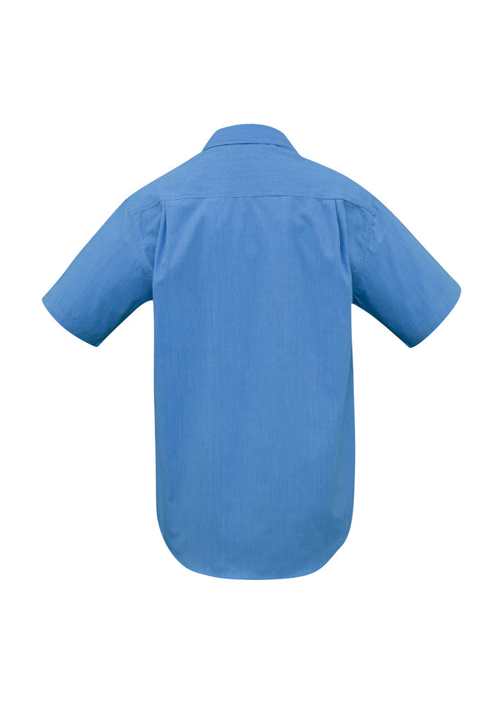 Biz Collection SH817 Men's Micro Check Short Sleeve Shirt