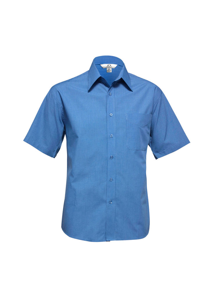Biz Collection SH817 Men's Micro Check Short Sleeve Shirt