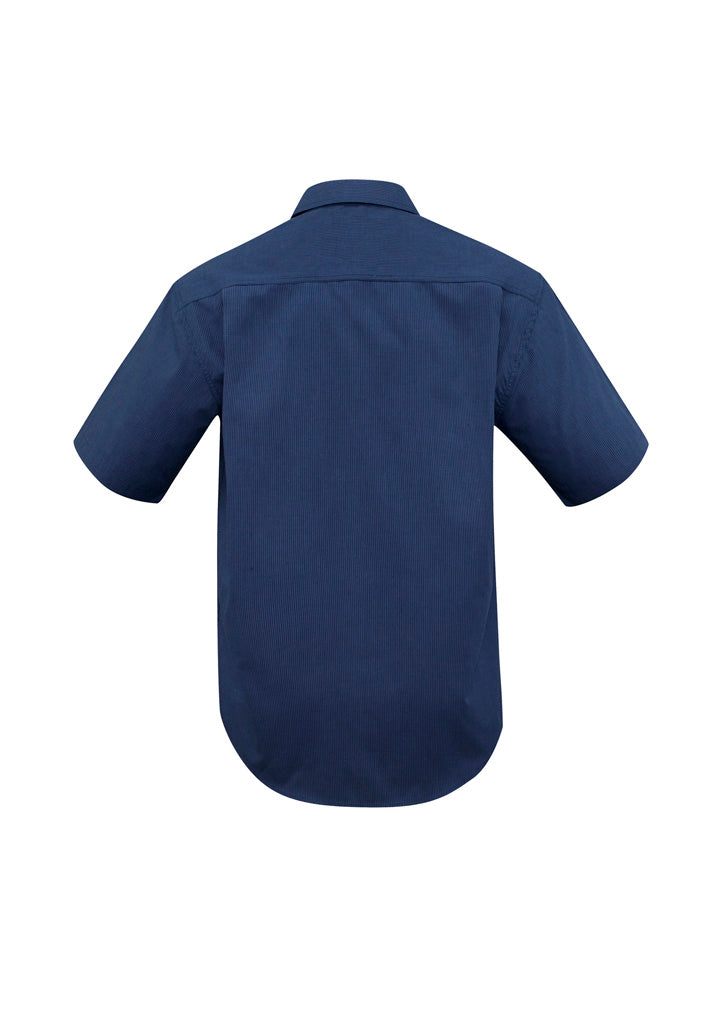 Biz Collection SH817 Men's Micro Check Short Sleeve Shirt