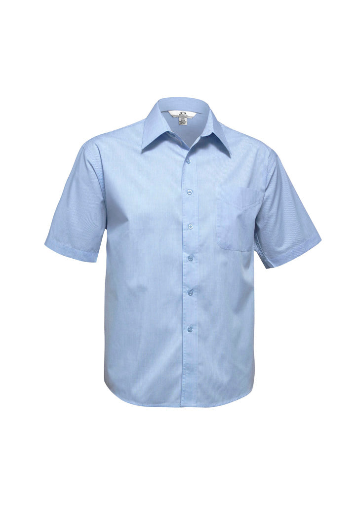 Biz Collection SH817 Men's Micro Check Short Sleeve Shirt