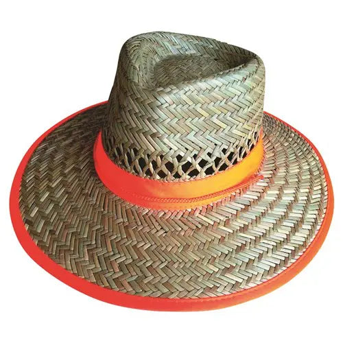 Pro Choice SH Straw Hat Hi-vis Orange Band