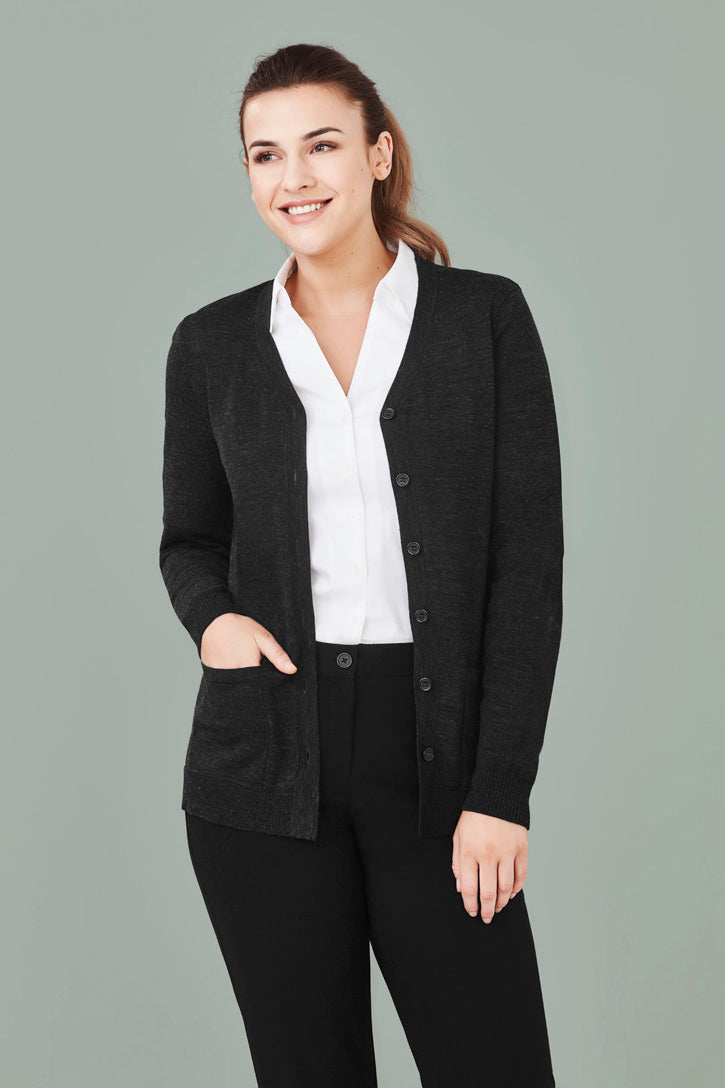 Biz care CK045LC Women's Button Front Cardigan