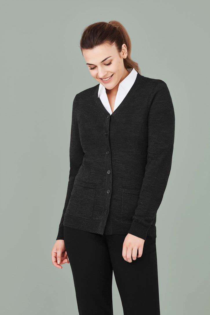 Biz care CK045LC Women's Button Front Cardigan