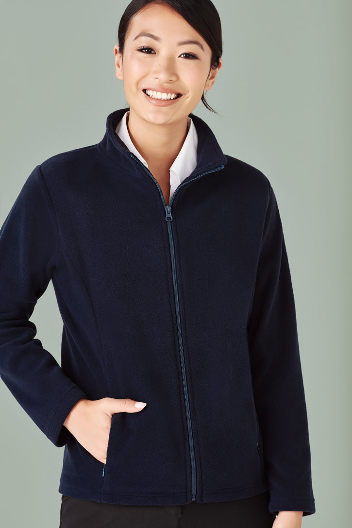 Biz care PF631 Women's Plain Micro Fleece Jacket