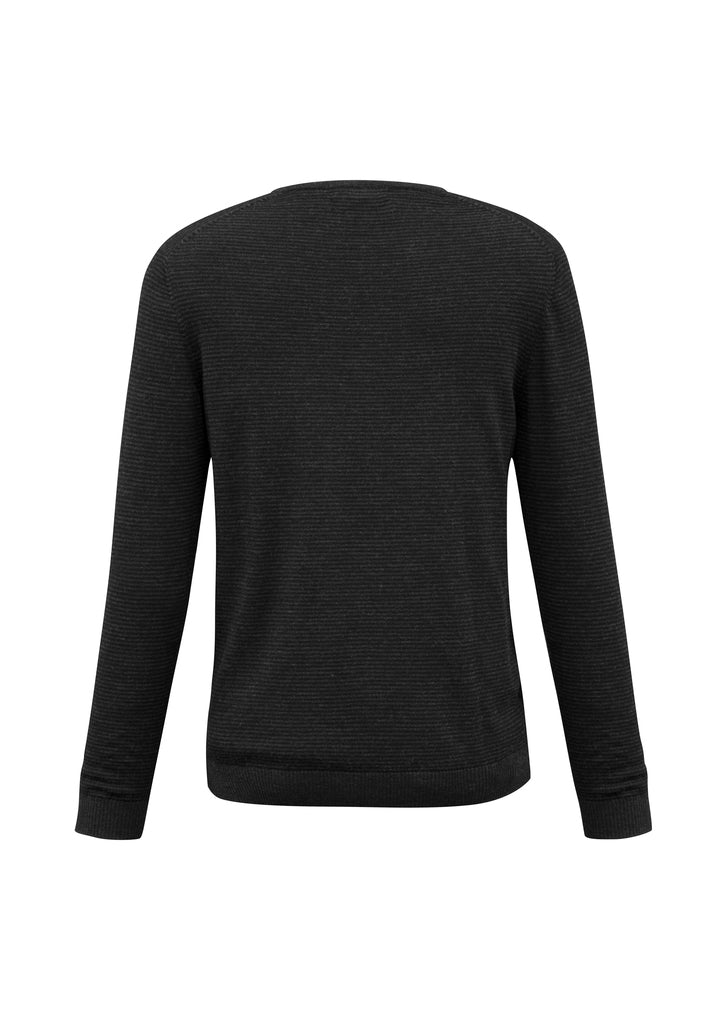 Biz Collection WP131ML Men's Origin Merino Pullover Black/Charcoal