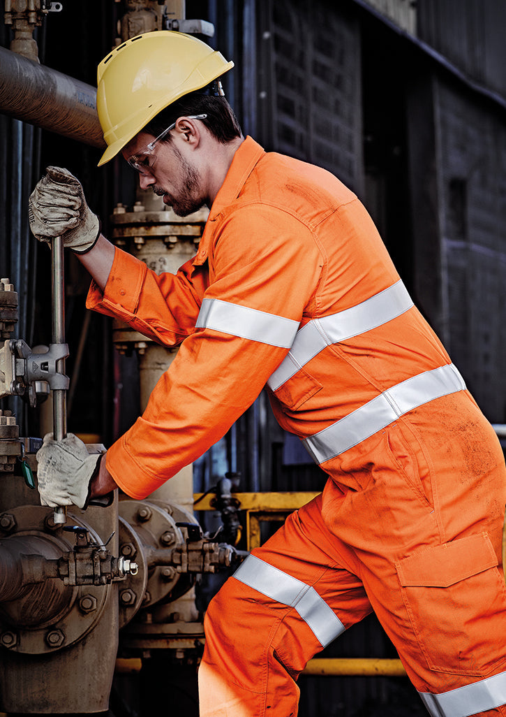 Syzmik ZC517 Men's FR Hoop Taped Overall Orange