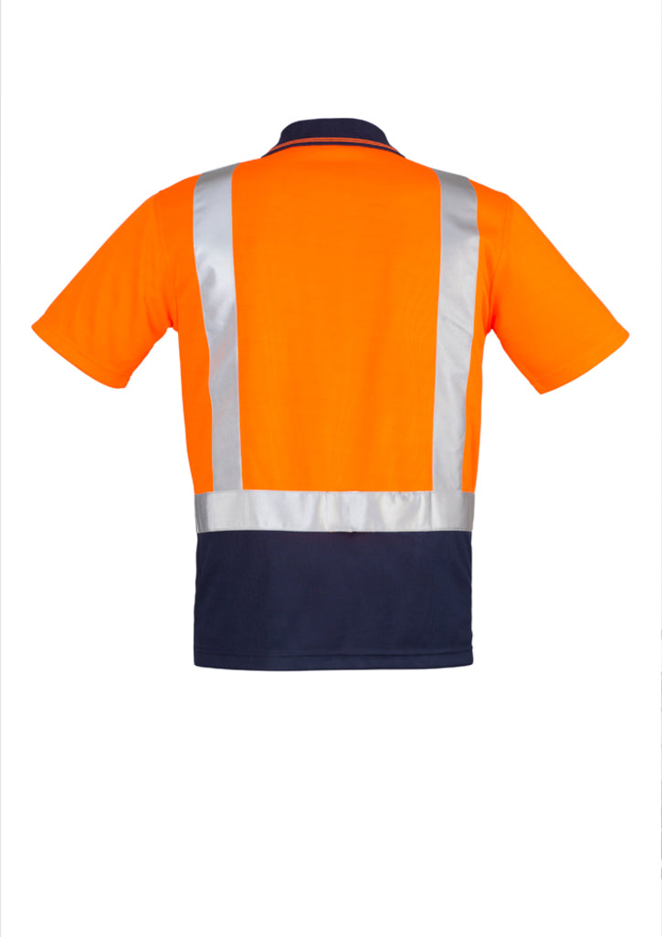 Syzmik ZH233 Men's Hi Vis Spliced Polo - Short Sleeve Shoulder Taped