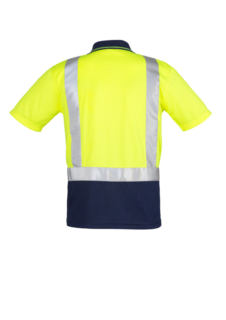 Syzmik ZH233 Men's Hi Vis Spliced Polo - Short Sleeve Shoulder Taped