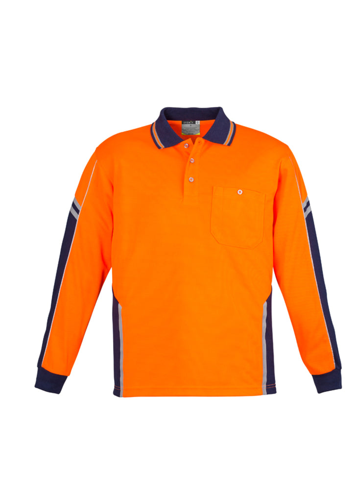 Syzmik ZH238 Men's Hi Vis Squad L/S Polo