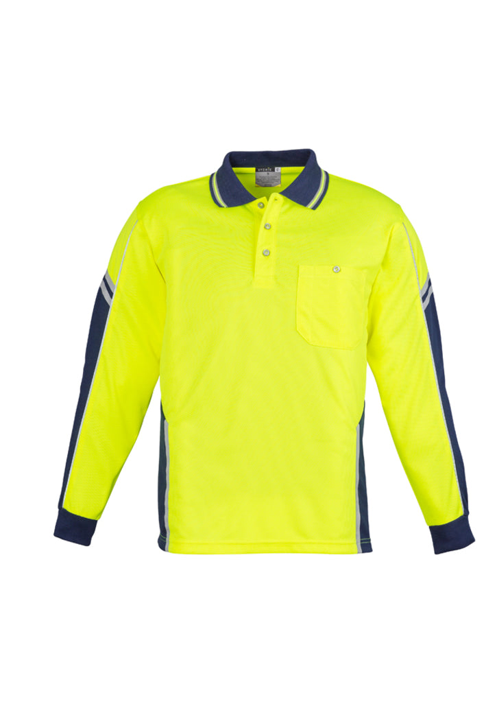 Syzmik ZH238 Men's Hi Vis Squad L/S Polo
