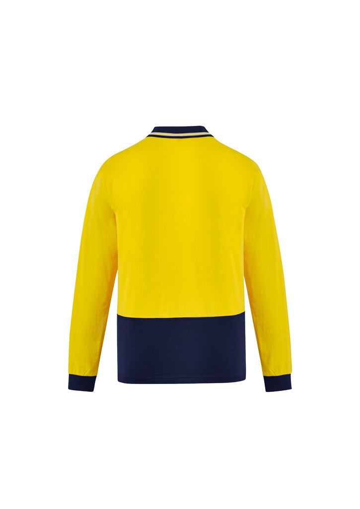 Syzmik ZH430 Men's Hi Vis Cotton L/S Polo
