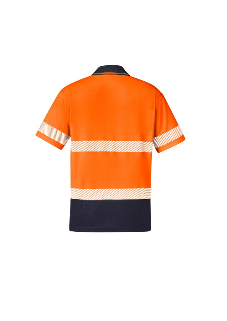 Syzmik ZH535 Unisex Hi-Vis Segmented S/S Polo – Hoop Taped