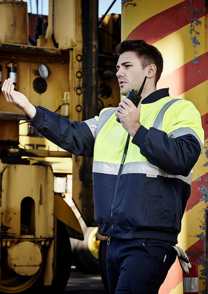 Syzmik ZJ351 Men's Hi Vis Quilted Flying Jacket