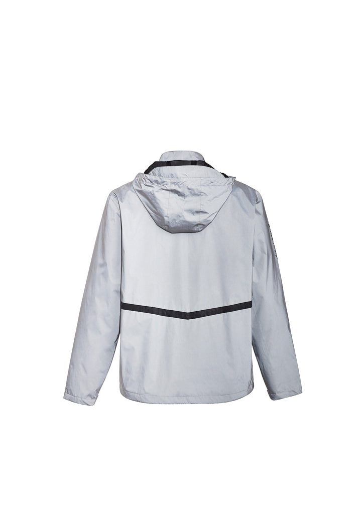 Syzmik ZJ380 Unisex Streetworx Reflective Waterproof Jacket Silver