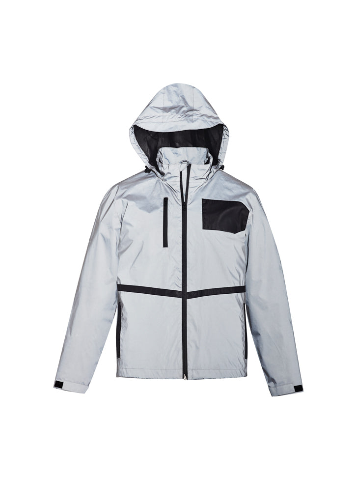 Syzmik ZJ380 Unisex Streetworx Reflective Waterproof Jacket Silver