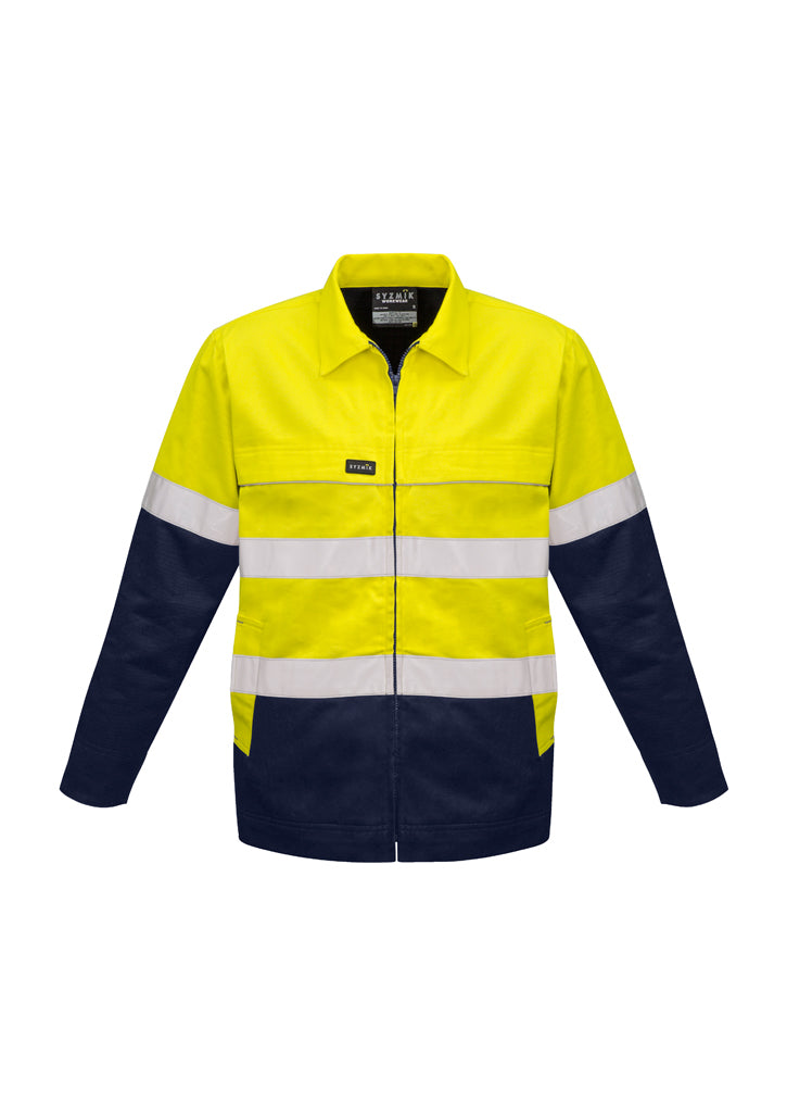 Syzmik ZJ590 Men's Hi Vis Cotton Drill Jacket