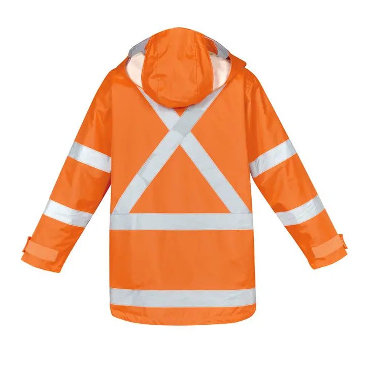 Syzmik ZJ616 Men's Hi-vis X Back Taped 4-in-1 Waterproof Jacket