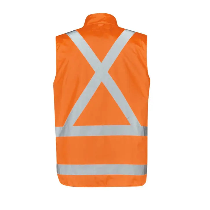 Syzmik ZJ616 Men's Hi-vis X Back Taped 4-in-1 Waterproof Jacket