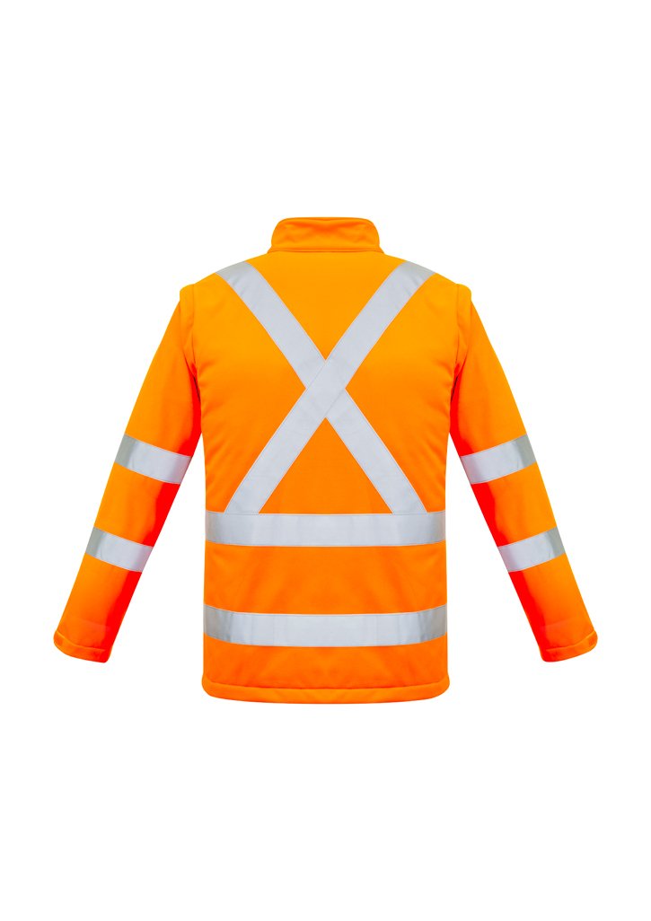 Syzmik ZJ680 Unisex Hi-Vis 2-In-1 X Back Soft Shell Jacket