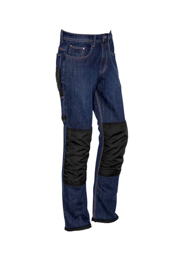 Syzmik ZP508 Men's Heavy Duty Cordura® Stretch Denim Jeans Blue Denim