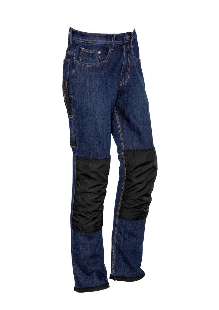 Syzmik ZP508 Men's Heavy Duty Cordura® Stretch Denim Jeans Blue Denim