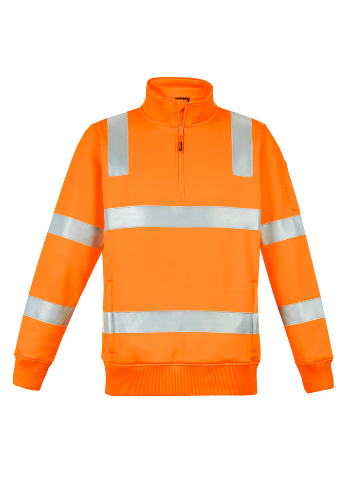 Syzmik ZT640 Unisex Hi Vis Vic Rail 1/4 Zip Pullover VIC Rail Orange