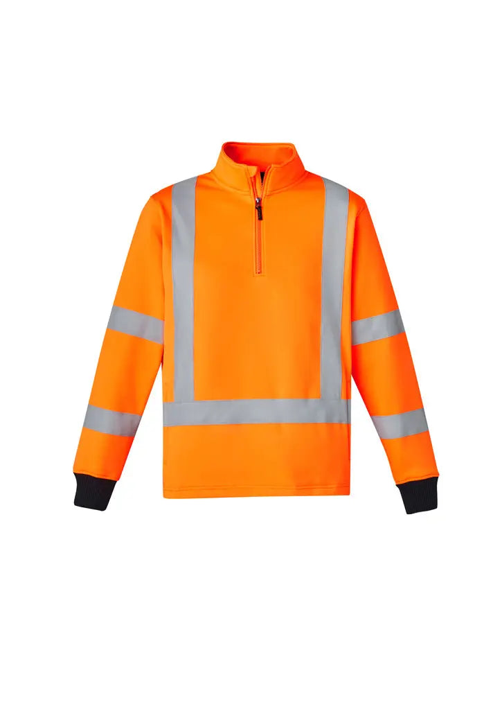 Syzmik ZT660 Unisex Hi-vis X-back Rail Jumper-Orange/Navy