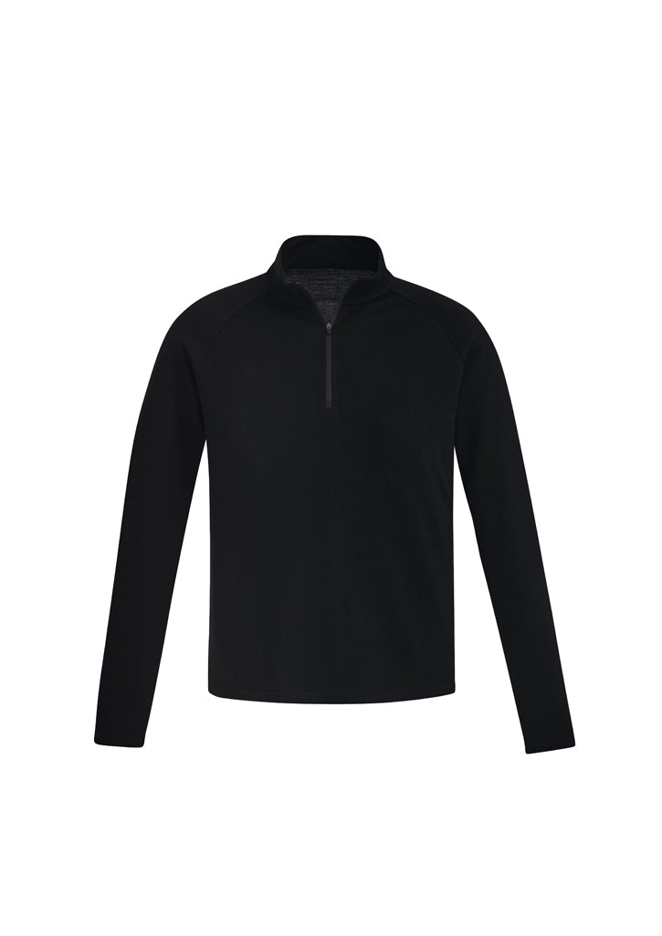 Syzmik ZT766 Men's Merino Wool Mid-Layer Pullover Black