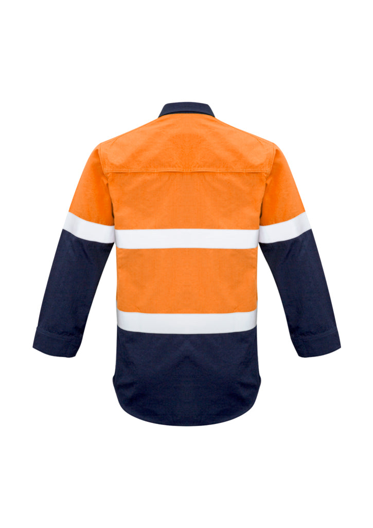 Syzmik ZW133 Men's FR Closed Front Hooped Taped Spliced Shirt