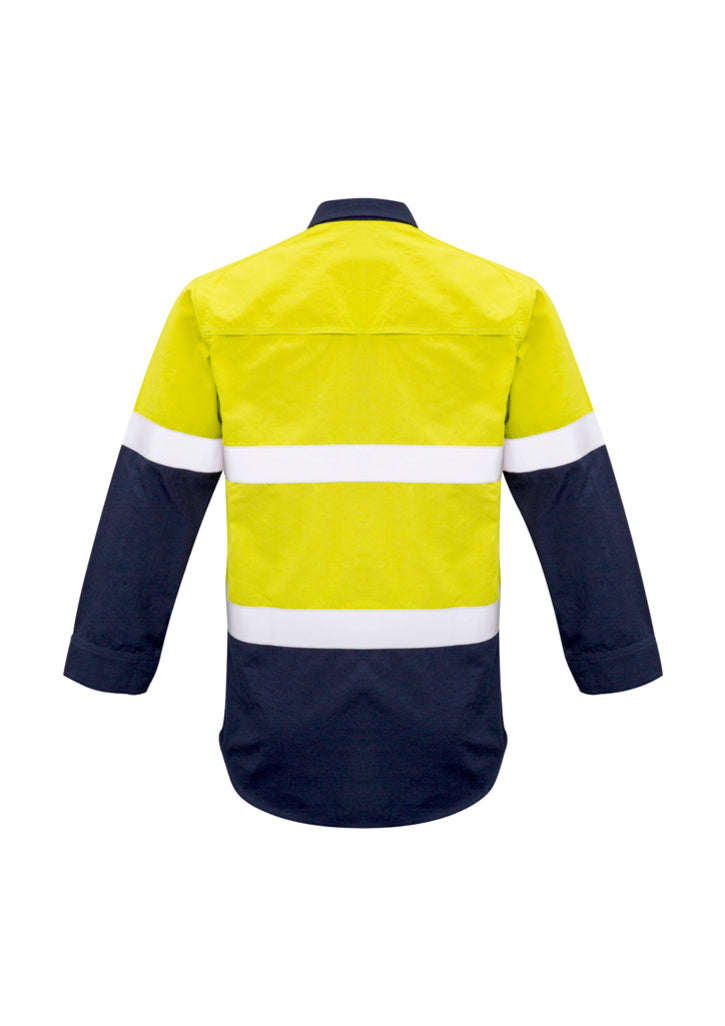 Syzmik ZW133 Men's FR Closed Front Hooped Taped Spliced Shirt