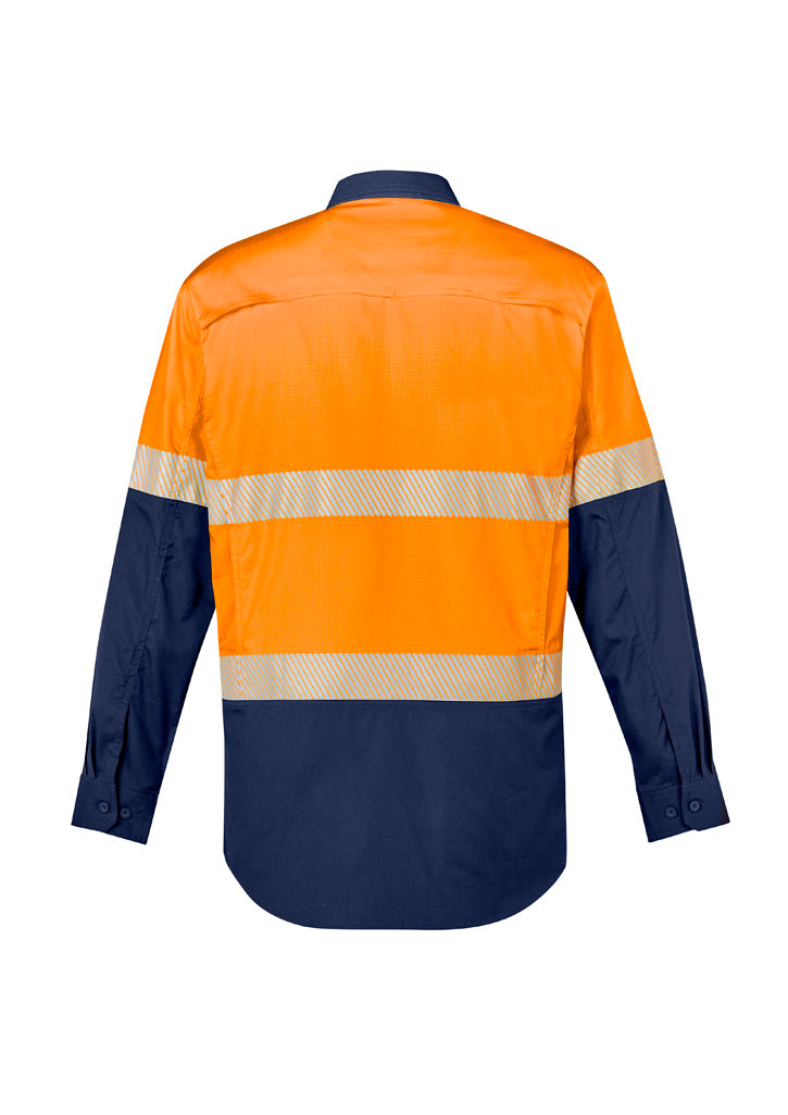 Syzmik ZW229 Men's Rugged Cooling Hi Vis Segmented Tape L/S Shirt