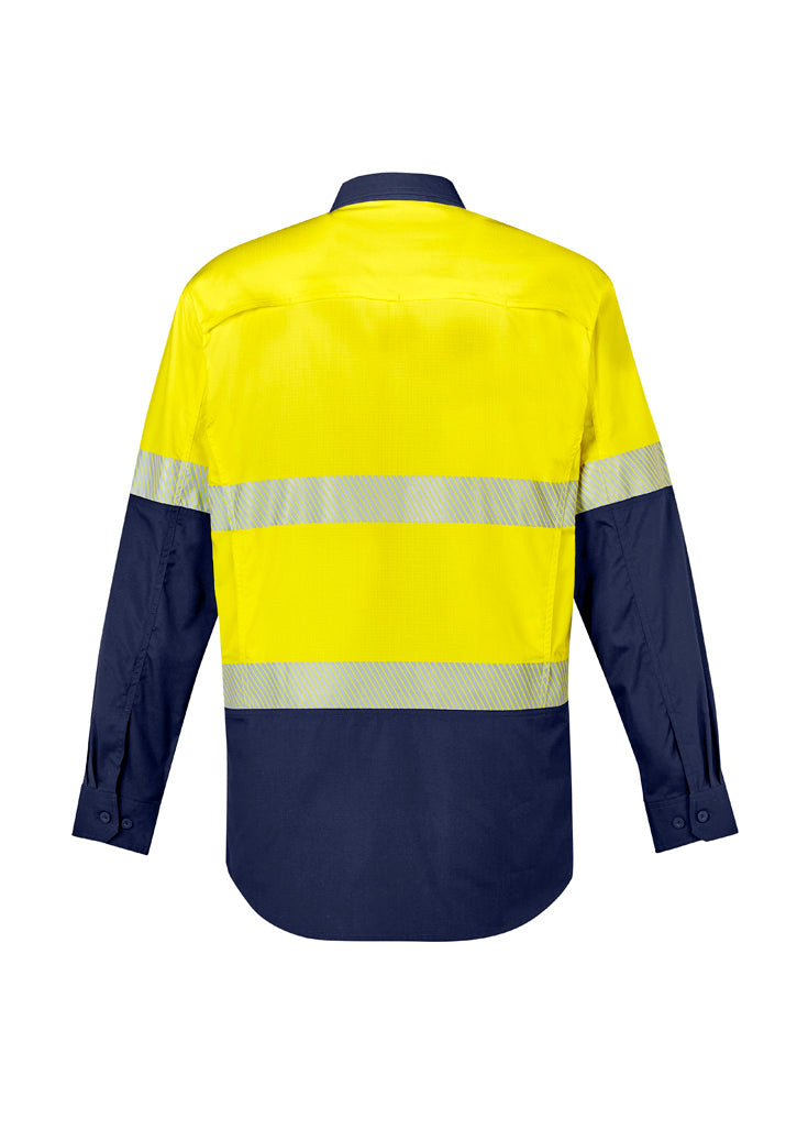 Syzmik ZW229 Men's Rugged Cooling Hi Vis Segmented Tape L/S Shirt