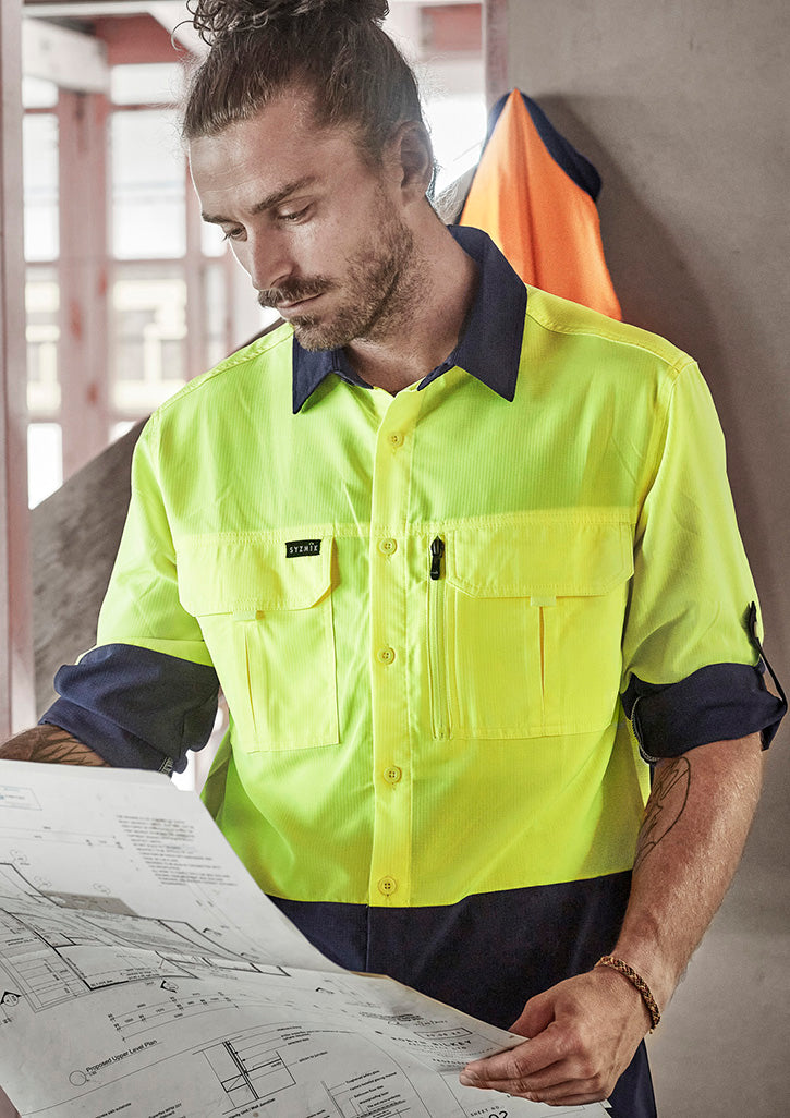 Syzmik ZW468 Men's Hi Vis Outdoor L/S Shirt