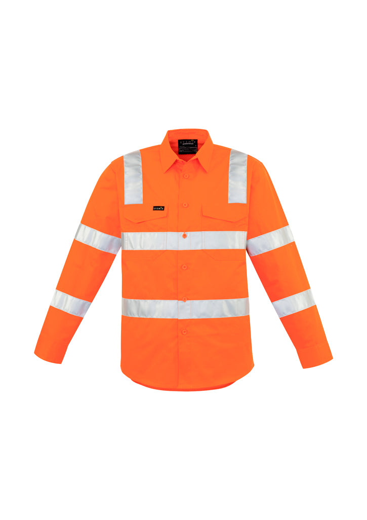 Syzmik ZW680 Men's Bio Motion Vic Rail Shirt Vic Rail Orange
