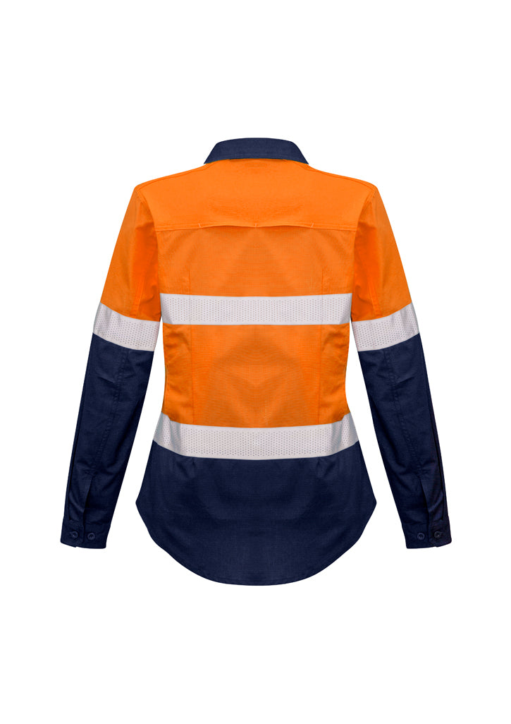Syzmik ZW720 Women's Rugged Cooling Taped Hi Vis Spliced Shirt