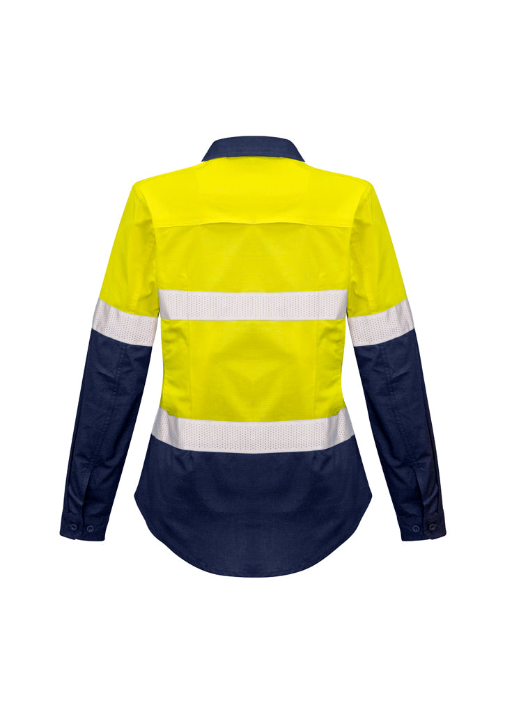 Syzmik ZW720 Women's Rugged Cooling Taped Hi Vis Spliced Shirt