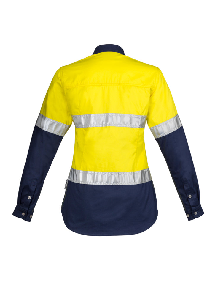 Syzmik ZWL123 Women's Hi Vis Spliced Industrial Shirt - Hoop Taped