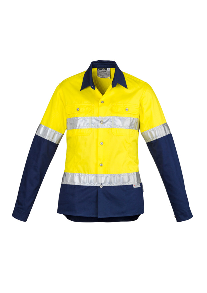Syzmik ZWL123 Women's Hi Vis Spliced Industrial Shirt - Hoop Taped