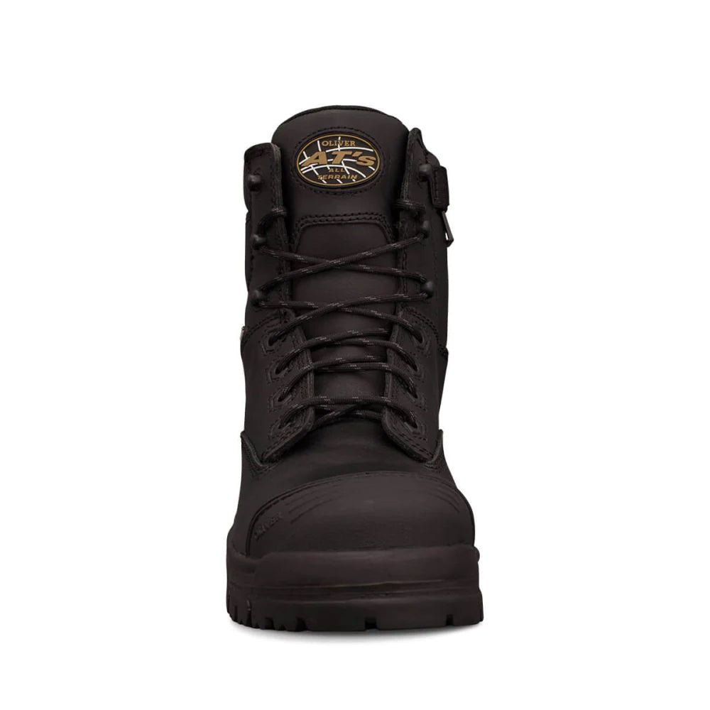 Oliver 45-645Z Black 150MM Zip Side Safety Boot